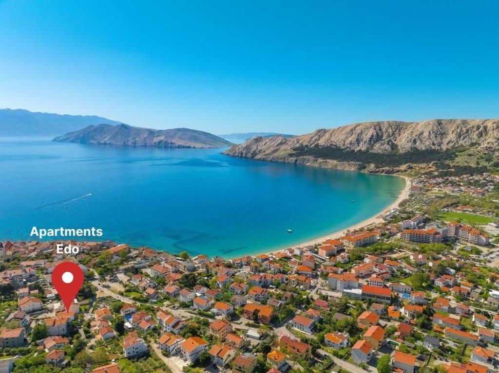 Apartments Edo With Terrace Baška Eksteriør bilde